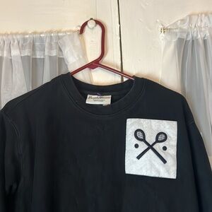 Rowling Blazers Reverse-Weave Racquets Crewneck Sweatshirt Unisex Size Large